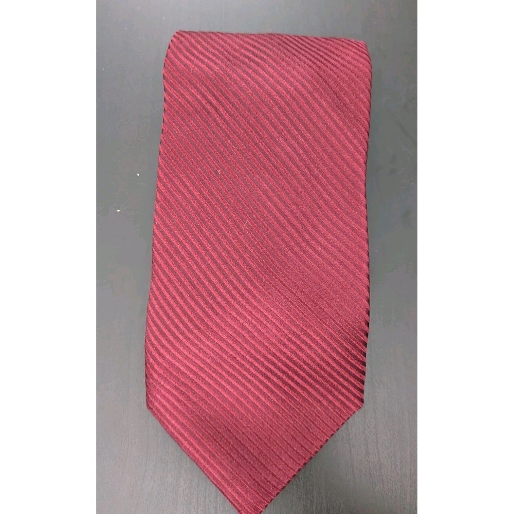 Murano USA Made Neck Tie Red‎ 100% Silk Ribbed Classic Width Length Mens 59"